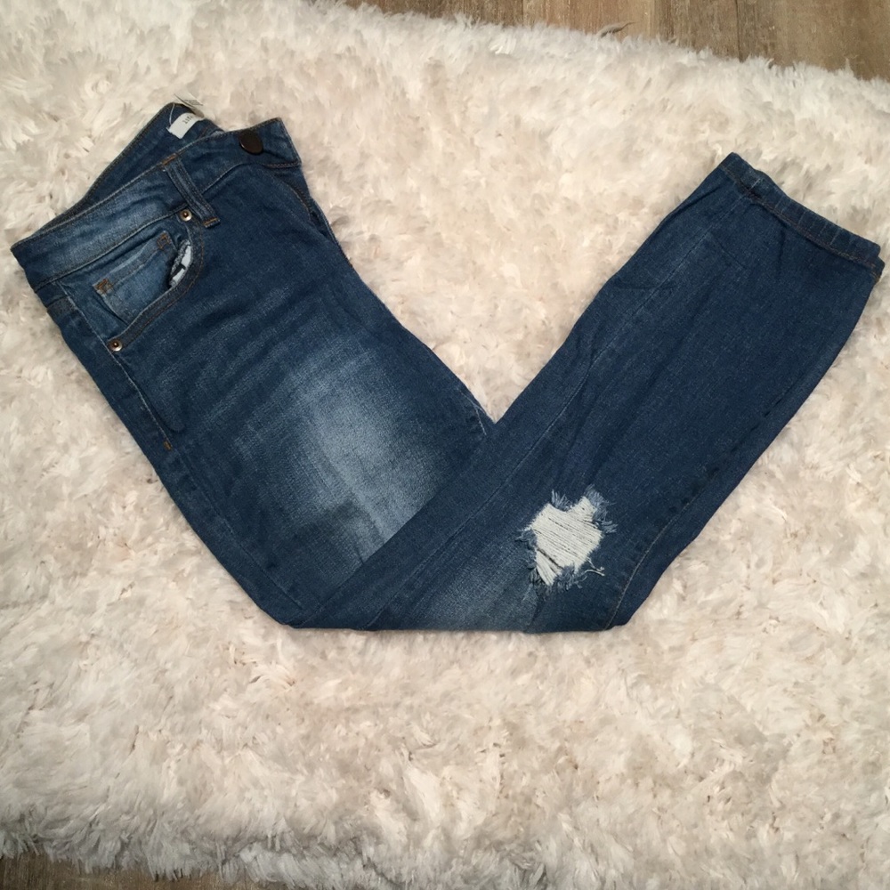 Distressed Denim Jeans